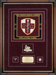 Flag Display Case Example – Army Reserve Medical Command Flag