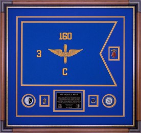 Aviation Guidon 3rd Battalion 160th Special Operations Aviation – Framed Guidon Example