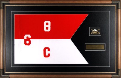 Cavalry Guidon Example – 6th Squadron 8th Cavalry Regiment Custom Framed Guidon