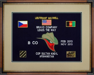 Custom Embroidered Flag/Guidon Commemorating A Military Deployment