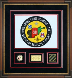 Flag Display Case For The Train Advise Assist Support Command – East, Operation Resolute Support Flag
