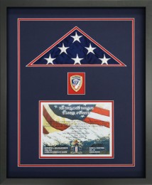 Custom Flag Case That Contains A Flag Flown At Tactical Base Gamberi, Afghanistan
