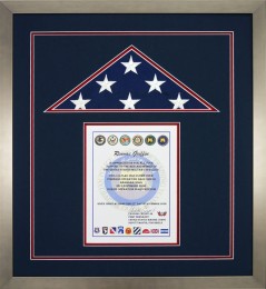 Flag Display Case Example For A Flag Flown At Forward Operating Base Shield Baghdad
