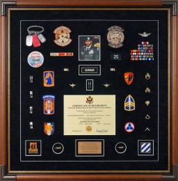 Military Shadow Box Examples – Showing An Army Retirement Shadow Box Collection