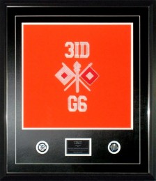 Signal Corps Guidon Example – 3Rd ID G6 Custom Framed Guidon