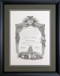 Traditionally Framed West Point Diploma