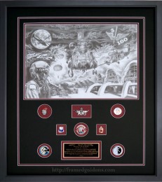 3rd Battalion, 160th SOAR Framed Sketch