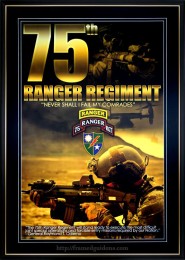 75th Ranger Regiment Framed Poster