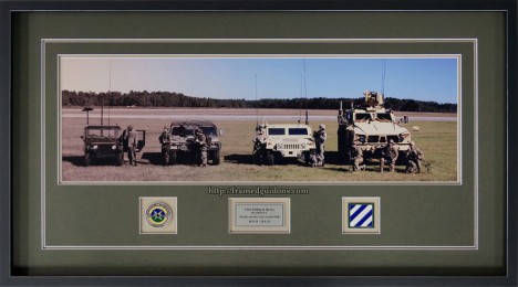 Four Generations of US Reconnaissance Vehicles - Framed Photo
