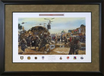 Framed Limited Edition Print Titled The Last Patrol