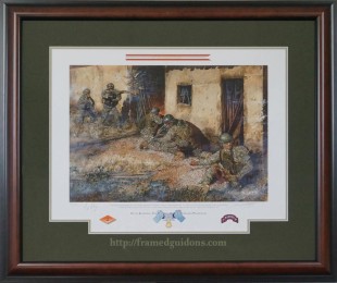 Framed Limited Addition Print Titled Fully Knowing The Hazards O