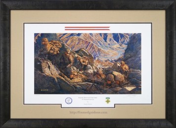 Framed Limited Edition Military Print - Led By Love Of Country