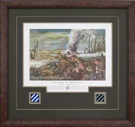 Custom Framed The Rock Of The Marne U.S. Army Recruiting Poster
