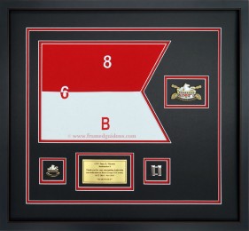 6th Squadron, 8th Cavalry Regiment Framed Guidon