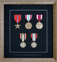 Custom Army Medals Display Case