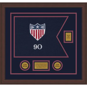 Adjutant General 20” x 15” Guidon Design 2015-D2-M6 Framed