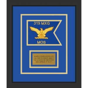 Air Force 7” x 5” Guidon Design75-D1-M2 Framed