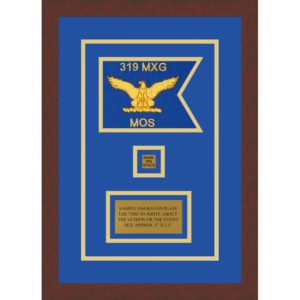 Air Force 7” x 5” Guidon Design 75-D2-M3 Framed