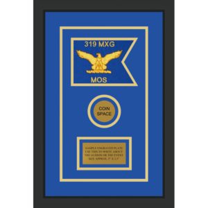 Air Force 7” x 5” Guidon Design 75-D3-M2 Framed