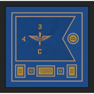 Aviation 20” x 15” Guidon Design 2015-D1-M5 Framed