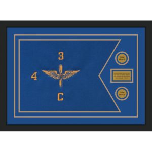 Aviation 28” x 20” Guidon Design 2820-D1-M5 Framed