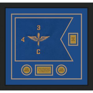 Aviation 20” x 15” Guidon Design 2015-D2-M5 Framed