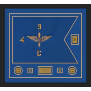 Aviation 28” x 20” Guidon Design 2820-D2-M5 Framed