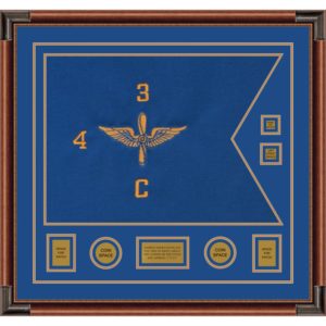 Aviation 28” x 20” Guidon Design 2820-D3-M4 Framed