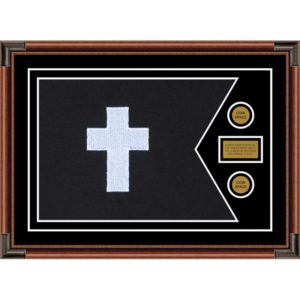 Chaplain 28” x 20” Guidon Design 2820-D1-M4 Framed