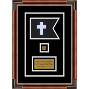 Chaplain 7” x 5” Guidon Design 75-D2-M1 Framed