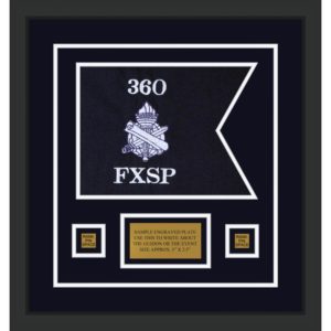 Civil Affairs 12” x 9” Guidon Design 129-D1-M2 Framed