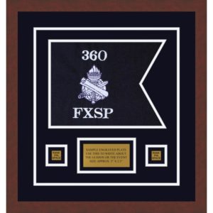 Civil Affairs 12” x 9” Guidon Design 129-D1-M3 Framed