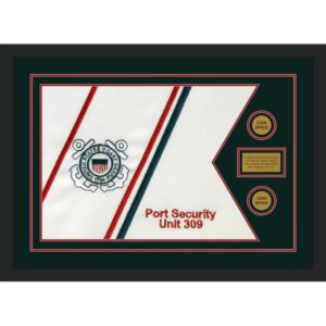 Coast Guard 28” x 20” Guidon Design 2820-D1-M5 Framed