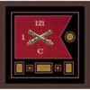 Field Artillery 20” x 15” Guidon Design 2015-D1-M6 Framed