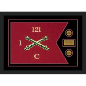 Field Artillery 28” x 20” Guidon Design 2820-D1-M5 Framed