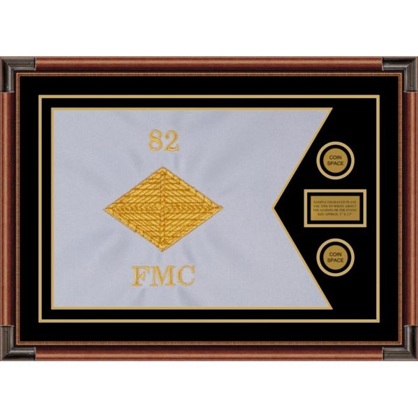 Finance Corps 28” x 20” Guidon Design 2820-D1-M4 Framed
