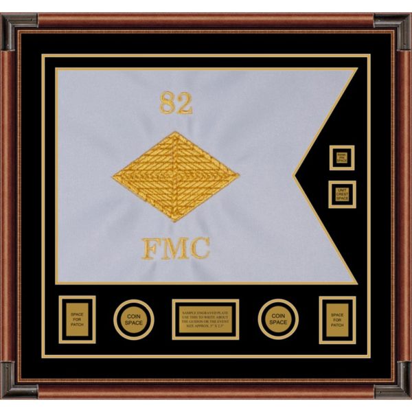 Finance Corps 28” x 20” Guidon Design 2820-D3-M4 Framed