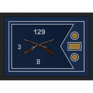 Infantry Version 2 28” x 20” Guidon Design 2820-D1-M5 Framed