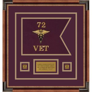 Veterinary Corps 12” x 9” Guidon Design 129-D1-M1