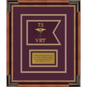 Veterinary Corps 7” x 5” Guidon Design 75-D1-M1