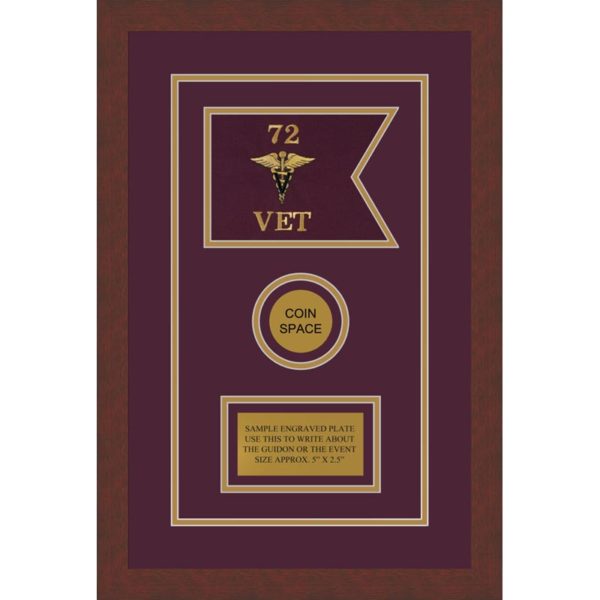 Veterinary Corps 7” x 5” Guidon Design 75-D3-M3