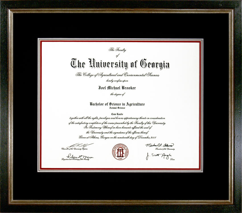 college diploma frames