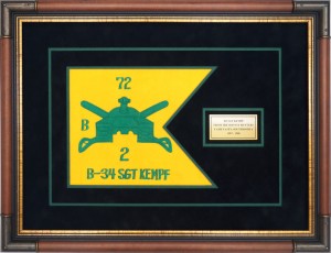 Armor Guidon Example – 2nd Battalion 72nd Armor Custom Framed Guidon