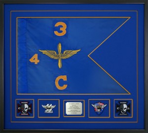 Aviation Guidon Example – Regulation Size Appliqué Aviation Guidon 4th Battalion, 3rd Aviation Regiment