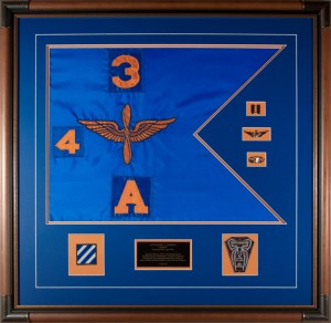 Aviation Guidon Regulation Size Appliqué Aviation Guidon 4th battalion, 3rd Aviation Regiment