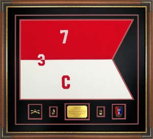 Cavalry Guidon – 3rd Squadron 7th Calvary Regiment Custom Framed