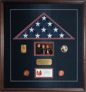 Flag Display That Commemorates The Commandant Of The Marine Corps Coin Presentation