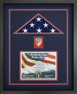 Custom Flag Case That Contains A Flag Flown At Tactical Base Gamberi, Afghanistan