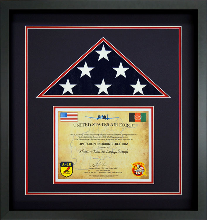 Flag Flown Over Afghanistan Certificate / Newman ...