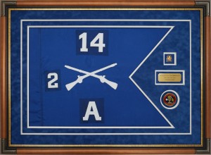 Infantry Guidon – 14th Infantry Regiment 2nd Battalion Custom Framed